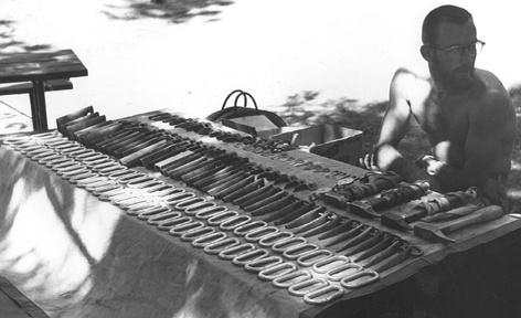 Royal Robbins with Nose hardware, September 1960. Photo Tom Frost