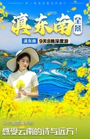 【独立团】3.10元阳梯田-罗平油菜花-建水-碧色寨-坝美-普者黑-东风韵-抚仙湖-东川红土地-元谋土林9日游