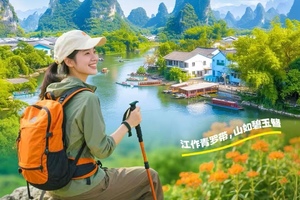 【首届桂林山水徒步大会】5.21---25号徒步穿越龙脊梯田放水季-探密罗田动山洞-徒步漓江精华段-轻徒遇龙河