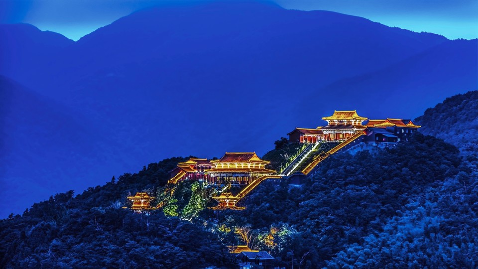 熊山古寺夜景 拷贝