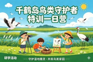5月1日、5月5日研学 |  湿地生态科考官养成计划 |  五一假期千鹤岛鸟类守护者特训一日营