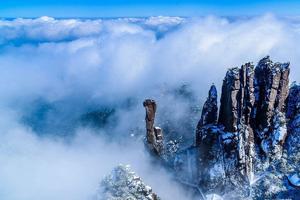 【来三清山赏雾淞】12月15~16日三清山奇峰云海雪景，走悬空栈道，冲顶玉京峰