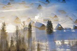 聊期成团@禾木村.喀纳斯湖+赛里木湖.伊宁天鹅泉.奎屯大峡谷.喀赞其 环游双湖 雪色北疆 错峰8日冬游