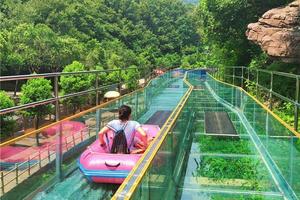 今年最后漂流：9月13日新昌台阶瀑布、金龙玻璃水滑道+网红摇摆桥打卡 一日游