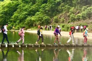 99元【阳光户外】8月17日新昌网红火爆戏水美线-盐帮十八渡+黄金和道亲水徒步富氧森呼吸 （不爬盐帮古道）