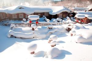 阳光中国雪乡7日【雪韵尊享销冠第一】五钻温泉酒店+魔界漂流+雪地摩托+马拉爬犁+高级滑雪+寒地温泉