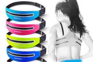 奥尼捷运动跑步腰包男女多功能户外健身贴身隐形手机腰包时尚腰包