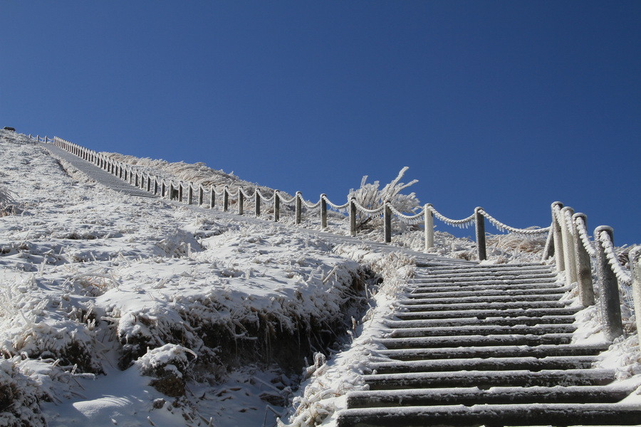 武功山的绝美雪景你去看过吗?没看过还算是真正走过武功山吗?