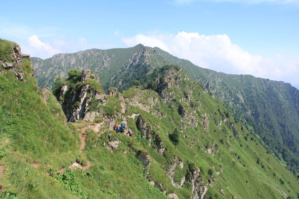 东,西,南,北,中5峰组成,为别于山西五台山,故名小五台山,又称东五台山