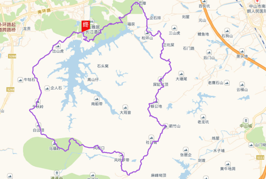 五桂山长江环越野(从化50)拉练