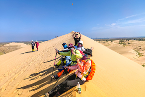 【五一3日·库布齐沙漠】（晚上出发）沙漠徒步之旅の用脚丈量沙漠-用心行走天际-呼和浩特citywalk