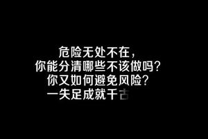 风险警示录