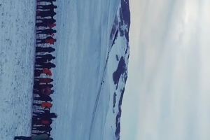 冬季坝上。摄马大军