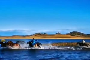 将军泡子 马踏水花