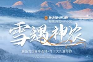 雪遇神农｜神农架4天3晚轻奢滑雪VIP小团：邂逅雪国秘境森林+打卡大九湖冬韵
