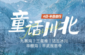【大美九寨】童话川北  8人VIP小团 · 赠驻地旅拍 · 观冰瀑蓝冰