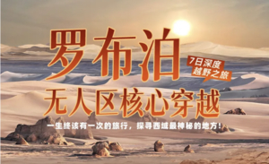 【罗布泊无人区核心穿越】罗布泊无人区+大海道+哈拉奇湖+阿尔金山+库木塔格沙漠+安南坝野骆驼保护区 7日深度越野之旅