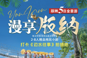 【漫享版纳】野象谷-中科院-傣乡水城-雨林徒步-雨林餐-傣族园泼水-望天树-南腊河游船-总佛寺-曼掌村-初游版纳5日