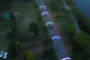 海马千人跑步视频——窗外体育