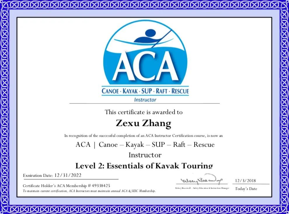 关于ACA(American Canoe Association)知多少？ - 水上世界- 在路上