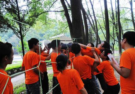 拓展项目穿越电网图片