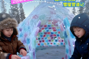不出京，元旦单飞【化身冰雪建筑师2日营】1.2-3让孩子从零造出一座真雪屋，共筑冬日发光记忆