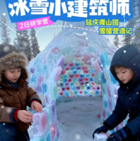 不出京，元旦单飞【化身冰雪建筑师2日营】1.2-3让孩子从零造出一座真雪屋，共筑冬日发光记忆