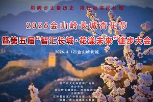 4.12周日第五届金山岭长城国际徒步大会｜智汇长城·花漾未来の人与机器人共登长城徒步大会