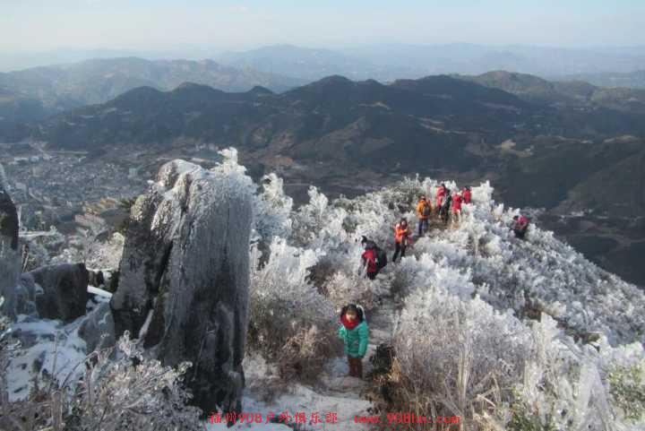 2018年1月31号柘荣东狮山赏雾凇冰凌休闲一日游