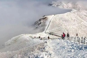 大波雪景来袭！【白色武功山•金顶】周五晚上出发：向云端高山草甸，邂逅冰雪奇缘~精华穿越2天3晚汽车团
