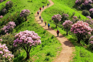 【阳春鸡笼顶1天 】徒步阳春鸡笼顶，粤西醉美大草原，赏鸡笼顶天仙花