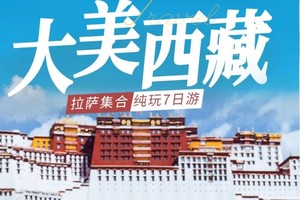 【大美西藏】2-8人VIP小团 布达拉宫+大昭寺+巴松措+雅鲁藏布大峡谷+羊湖+纳木措7日游·全年随时可出发