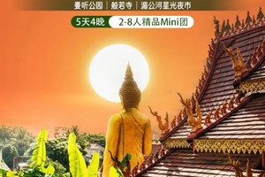 【象往版纳】野象谷｜勐泐大佛寺｜中科院植物园｜雨林探秘｜曼远傣族村寨｜曼听公园｜般若寺｜湄公河星光夜市｜5天精品