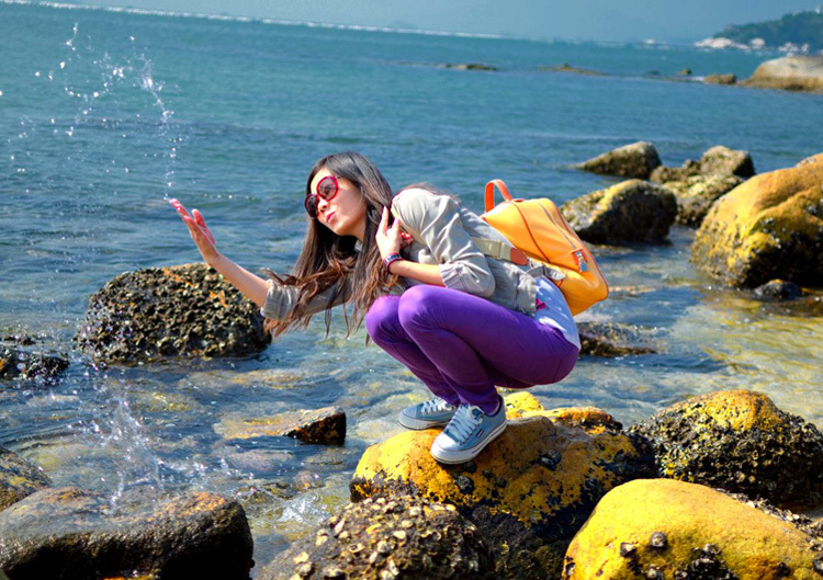(11)惠州巽寮湾海岸线穿越---海螺角　捡海螺　赏巨石阵　最美浅海戏水-户外活动图-驼铃网