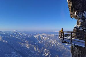 【梦幻云端雪•仙境龙头山】2月龙头山漫步云端 雪色仙境 汉江古河床 2日