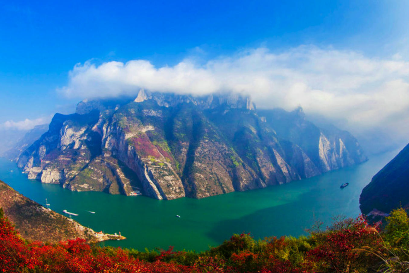 10|又到三峡红叶烂漫时,趣驴行带你船游三峡,脚步丈量三峡之巅