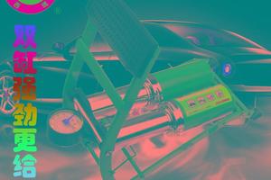 双筒高压脚踏气筒