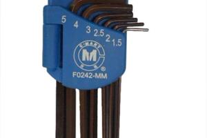 九件套球头加长内六角扳手【S2材质】                           