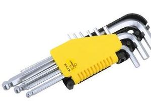 9件雾面加长球头内六角