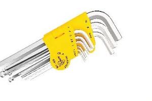 9件雾面加长球头内六角