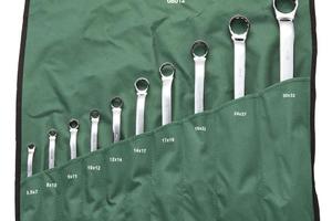 10件全抛光双梅花扳手组套