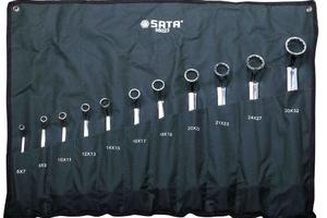 11件套全抛光高颈双梅花扳手组套