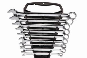 9件套公制全抛光两用扳手/