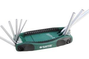 9件折叠式英制内六角扳手组套