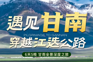 【遇见甘南丨6日】2-8人团 兰州集散 扎尕那 刘家峡水库 米拉日巴佛阁 洛克之路 诺尔盖草原 穿越江迭公路丨纯玩团