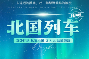 【北国漠河丨5天】2-8人每天发团 哈尔滨集散 双卧往返去遥远的漠河 赴一场绿野仙踪的浪漫