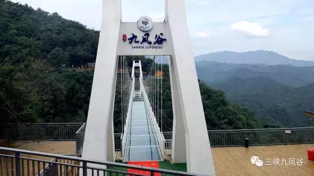 三峡九凤谷130米长玻璃桥等你来挑战！爱我，就抱我过去！哈哈……