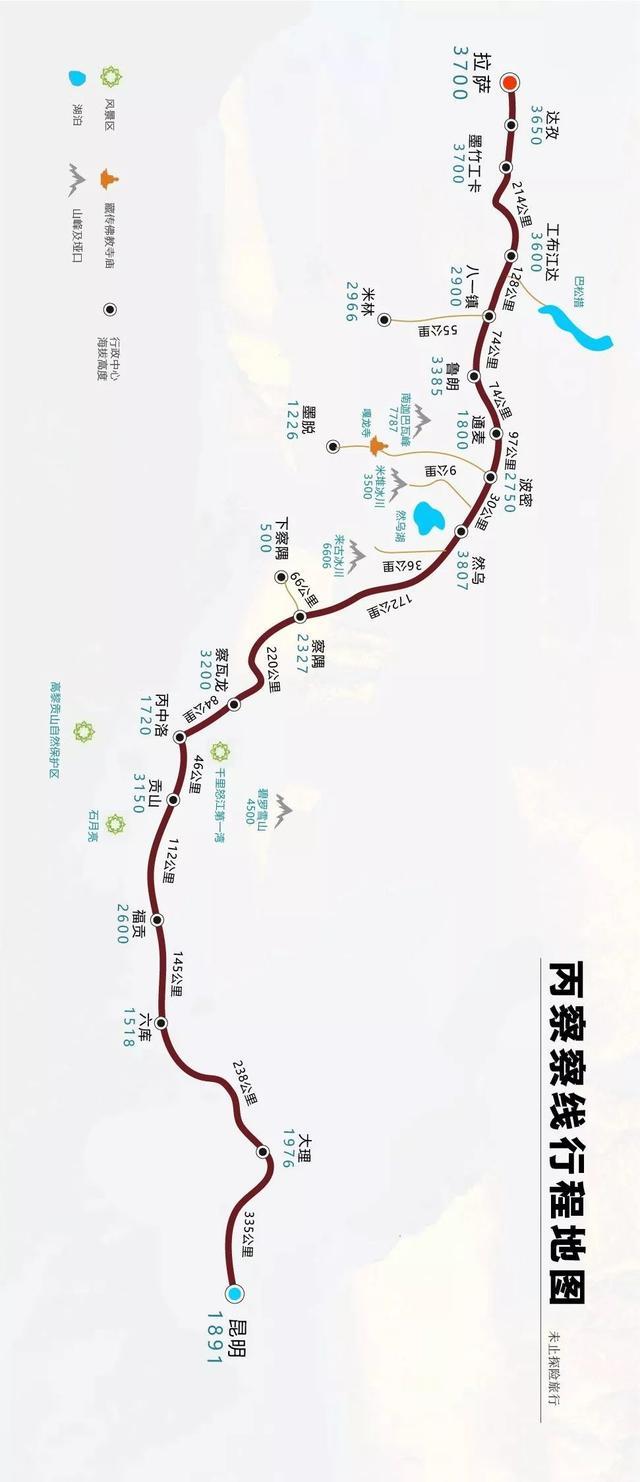 玩转西藏线路大全，高清地图赶紧MARK！