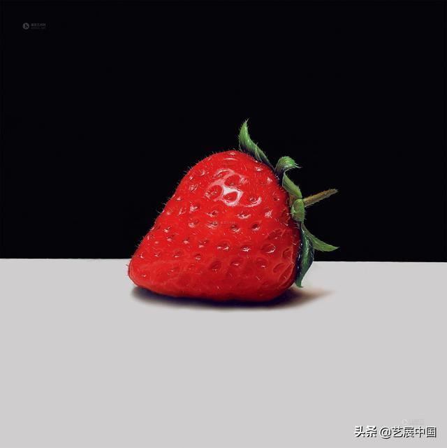 不知名画家画了一粒烂草莓，卖出20万天价，专家：你用放大镜细看