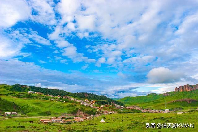 七八月份夏天的甘南草原，鲜花盛开，这里是通往香巴拉的驿站